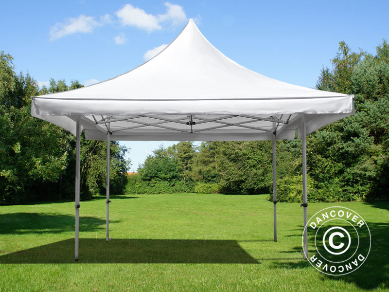 Quick-up telt FleXtents Pagoda Xtreme 50 3x3m / (4x4m) Hvit
