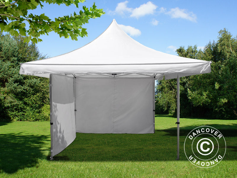 Quick-up telt FleXtents Pagoda Xtreme 50 4x4m / (5x5m) Hvit, inkl. 4 sider