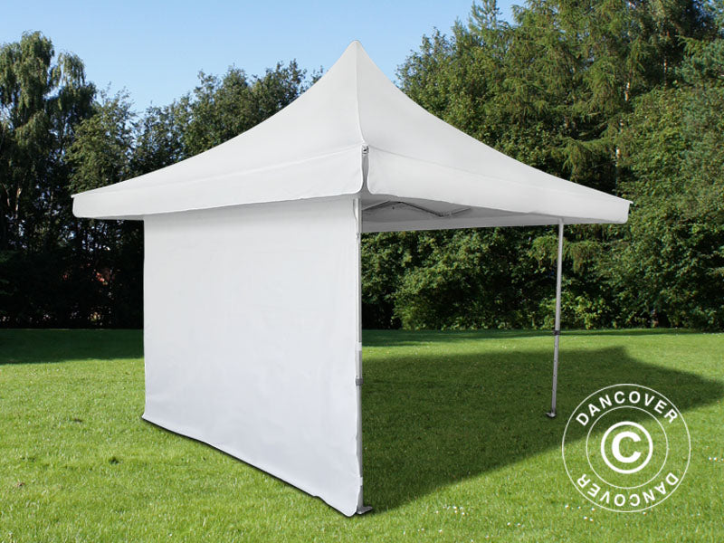 Quick-up telt FleXtents Pagoda Xtreme 50 4x4m / (5x5m) Hvit, inkl. 4 sider