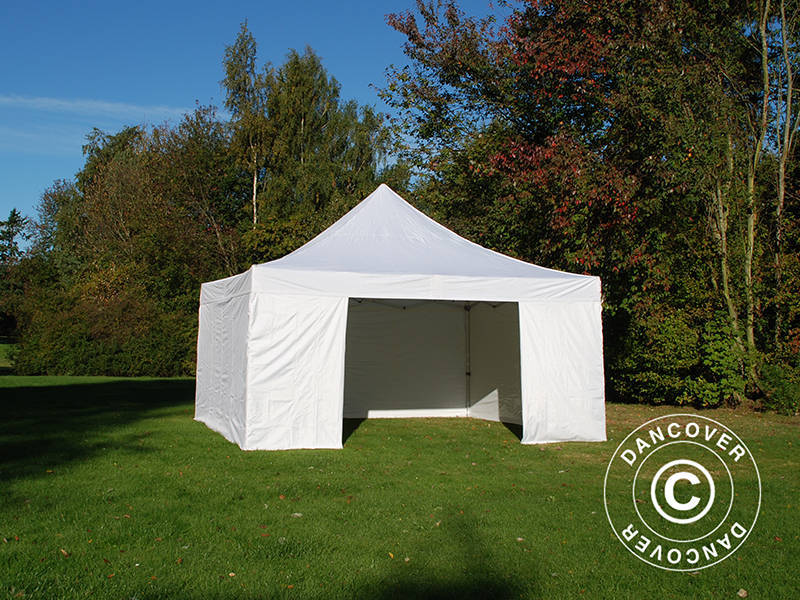 Quick-up telt FleXtents Xtreme 50 5x5m Hvit, inkl. 4 sider