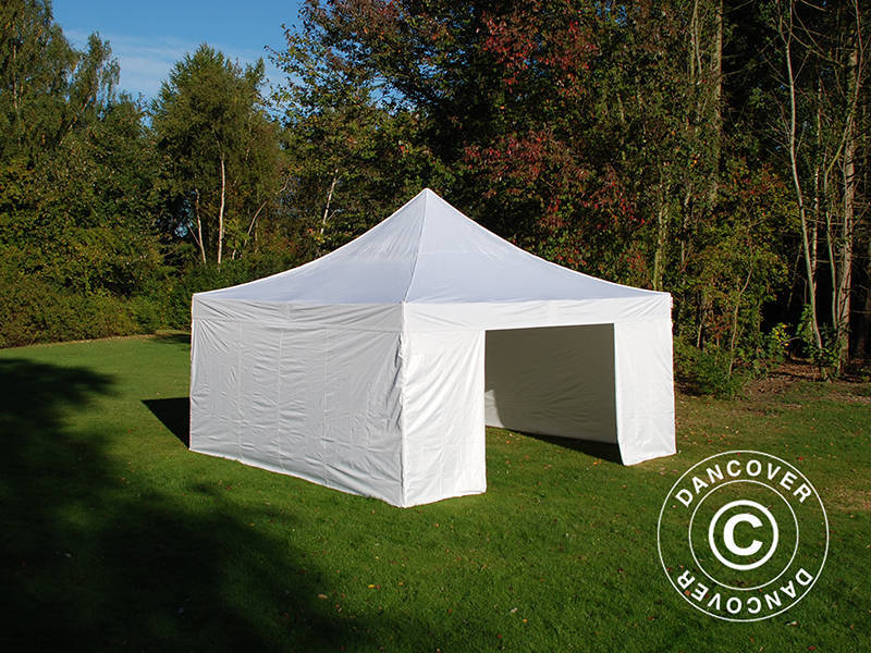 Quick-up telt FleXtents Xtreme 50 5x5m Hvit, inkl. 4 sider