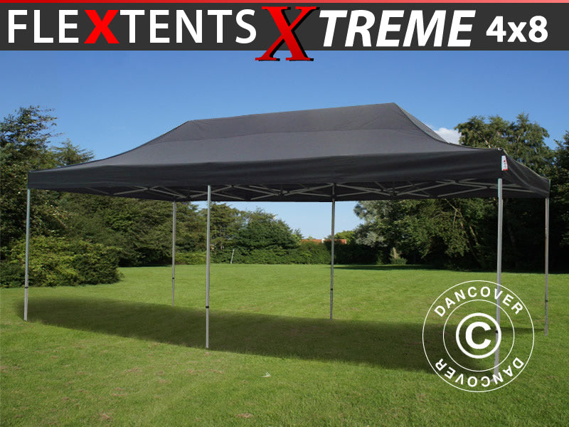 Quick-up telt FleXtents Xtreme 60 4x8m Svart