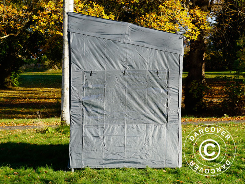 Quick-up telt FleXtents PRO Trapezo 2x3m Grå, inkl. 4 sider