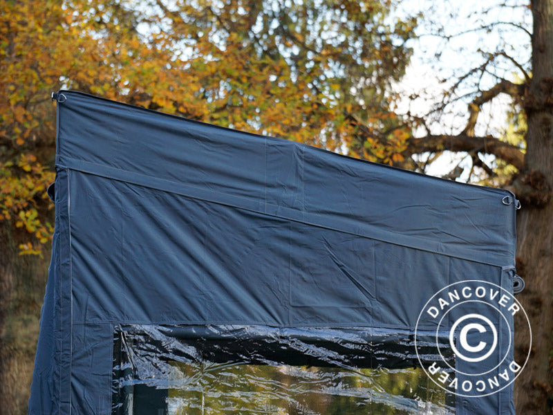 Quick-up telt FleXtents PRO Trapezo 2x3m Grå, inkl. 4 sider