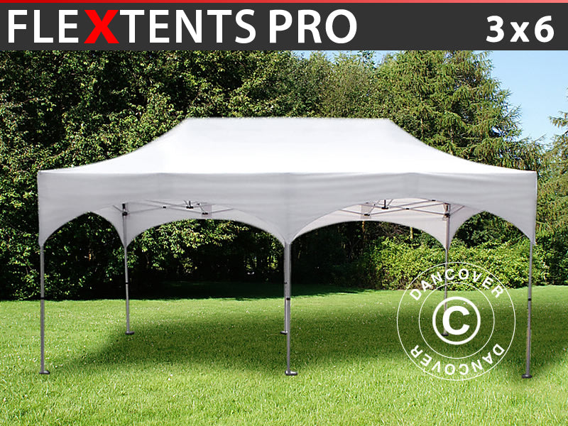 Quick-up telt FleXtents PRO "Arched" 3x6m Hvit