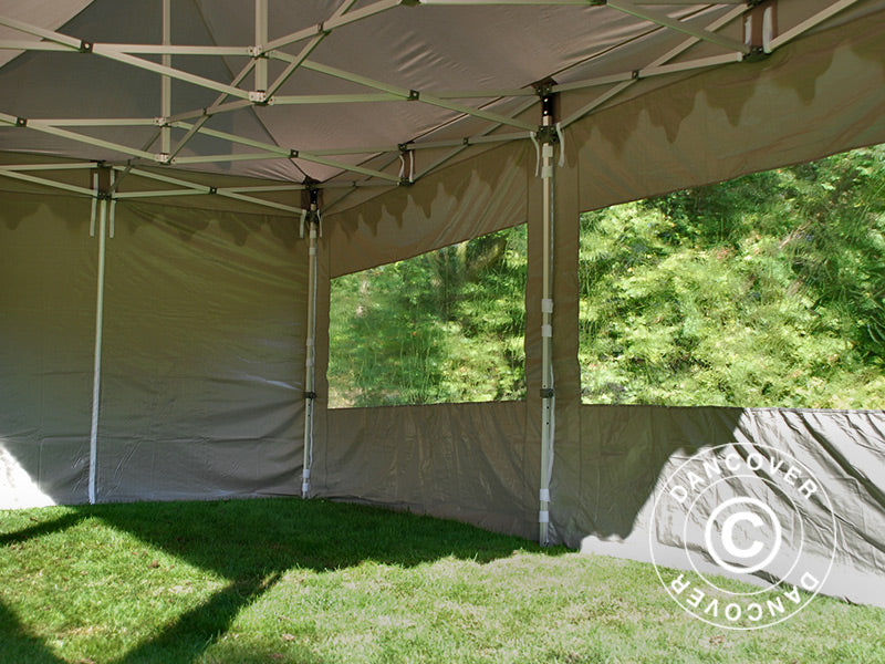 Quick-up telt FleXtents PRO "Morocco" 3x6m Latte, inkl. 6 sider