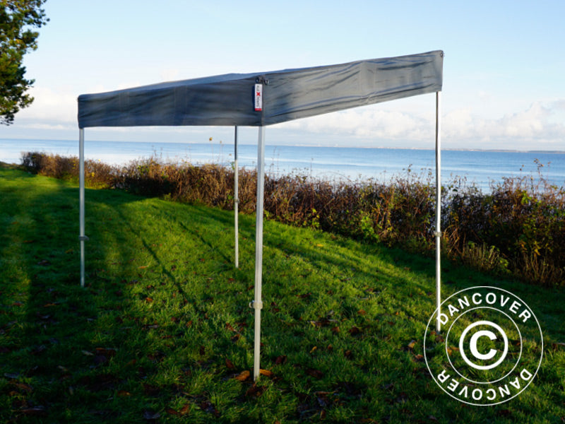 Quick-up telt FleXtents PRO Trapezo 3x3m Grå, inkl. 4 sider