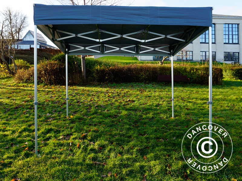 Quick-up telt FleXtents PRO Trapezo 3x3m Grå, inkl. 4 sider