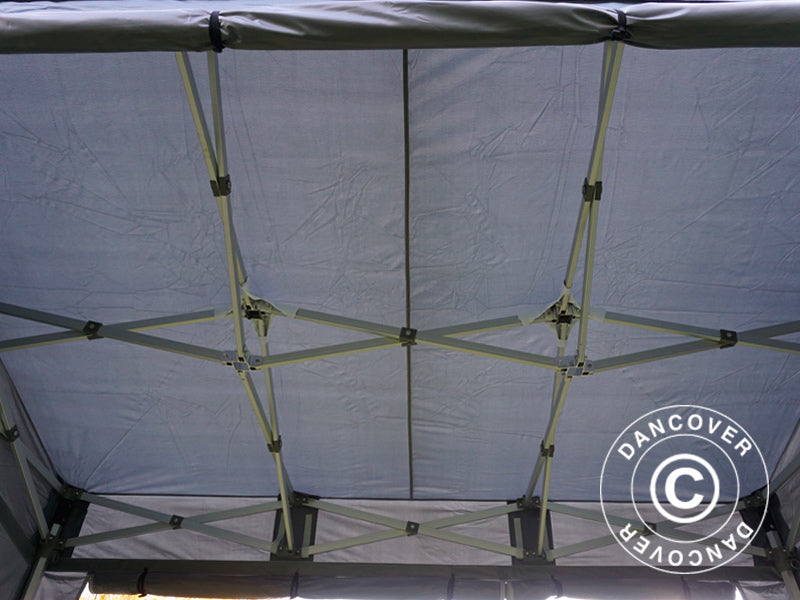 Quick-up telt FleXtents PRO Trapezo 3x3m Grå, inkl. 4 sider