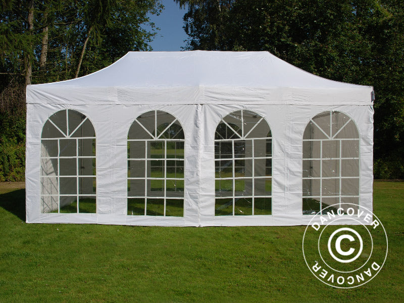 Quick-up telt FleXtents Xtreme 50 Vintage Style 3x6m Hvit, inkl. 6 sider