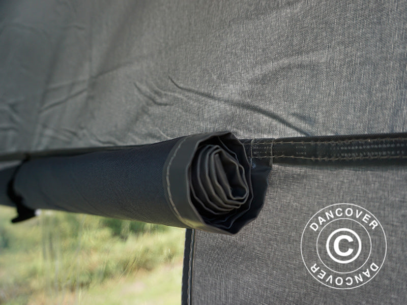 Quick-up telt FleXtents PRO Trapezo 3x6m Grå, inkl. 4 sider