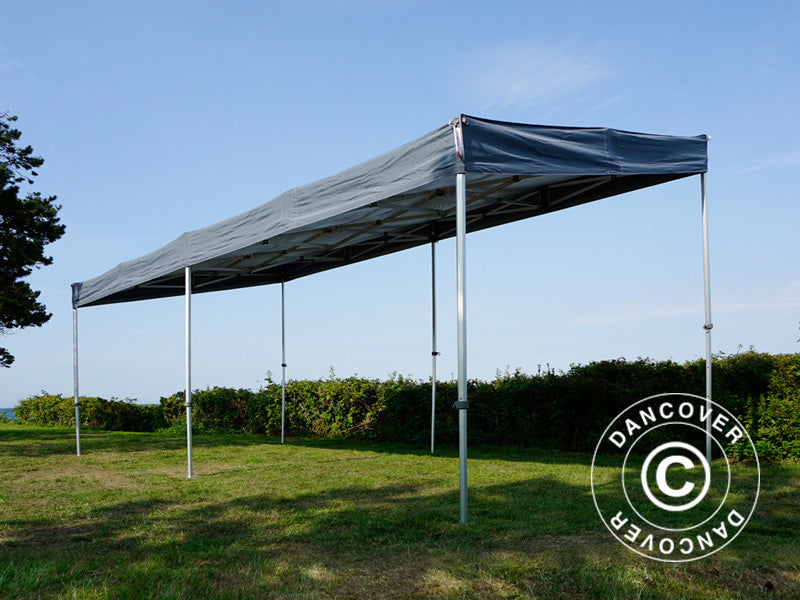 Quick-up telt FleXtents PRO Trapezo 3x6m Grå, inkl. 4 sider