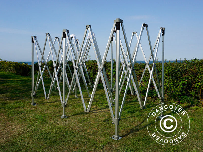 Quick-up telt FleXtents PRO Trapezo 3x6m Grå, inkl. 4 sider