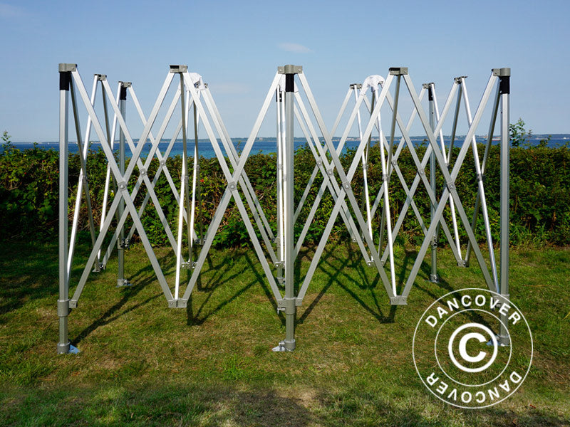 Quick-up telt FleXtents PRO Trapezo 3x6m Grå, inkl. 4 sider