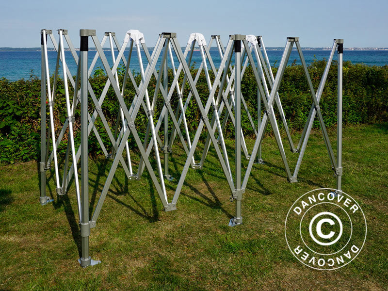 Quick-up telt FleXtents PRO Trapezo 3x6m Grå, inkl. 4 sider