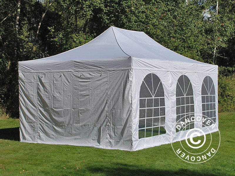 Quick-up telt FleXtents Xtreme 50 Vintage Style 4x6m Hvit, inkl. 8 sider