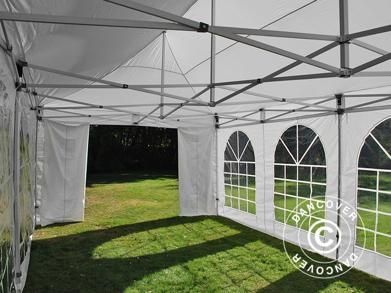 Quick-up telt FleXtents Xtreme 50 Vintage Style 4x8m Hvit, inkl. 6 sider