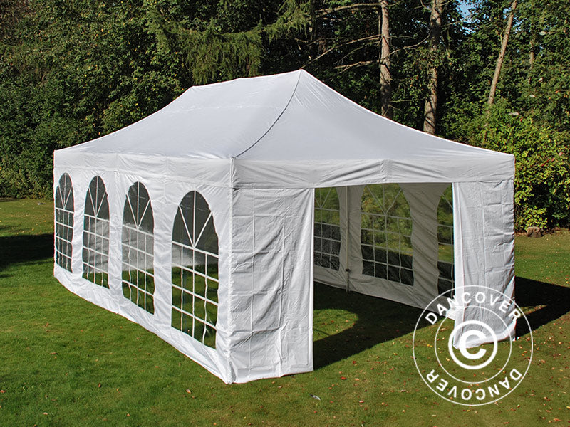 Quick-up telt FleXtents Xtreme 50 Vintage Style 4x8m Hvit, inkl. 6 sider