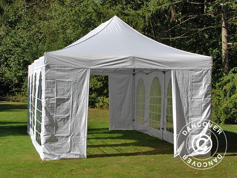 Quick-up telt FleXtents Xtreme 50 Vintage Style 4x8m Hvit, inkl. 6 sider