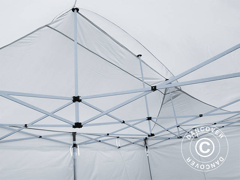 Quick-up telt FleXtents® PRO, Medisinsk & nødtelt, 3x6m, hvit, inkl. 6 sidevegger