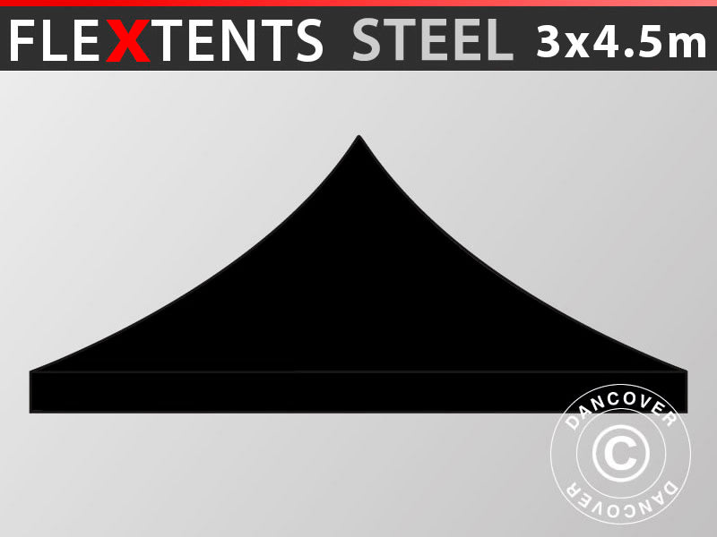 Takduk for Quick-up telt FleXtents Steel 3x4,5m, Svart