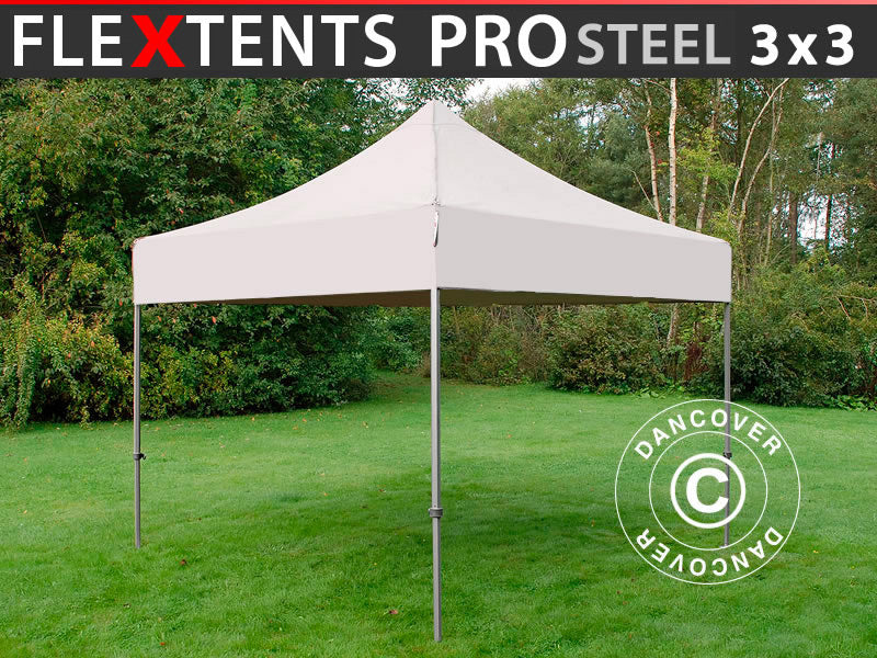 Quick-up telt FleXtents PRO Steel 3x3m Latte