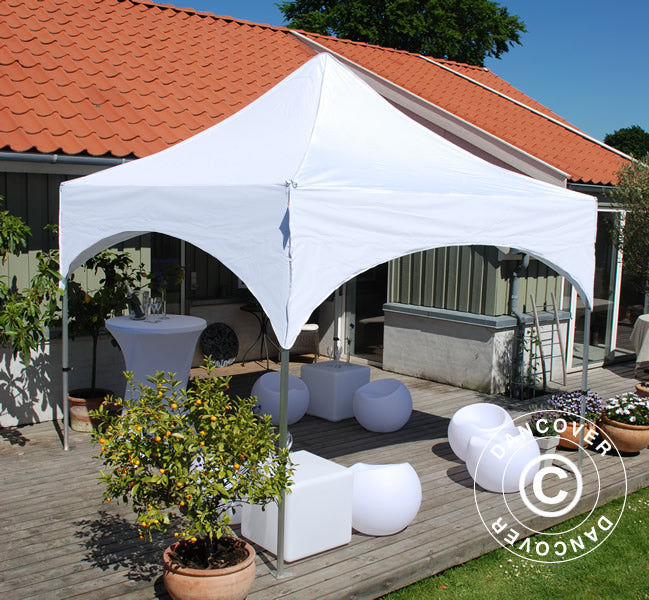 Quick-up telt FleXtents PRO Steel "Arched" 3x3m Hvit