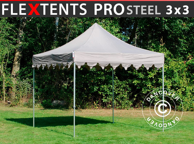 Quick-up telt FleXtents PRO Steel "Morocco" 3x3m Latte