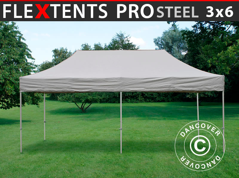Quick-up telt FleXtents PRO Steel 3x6m Latte