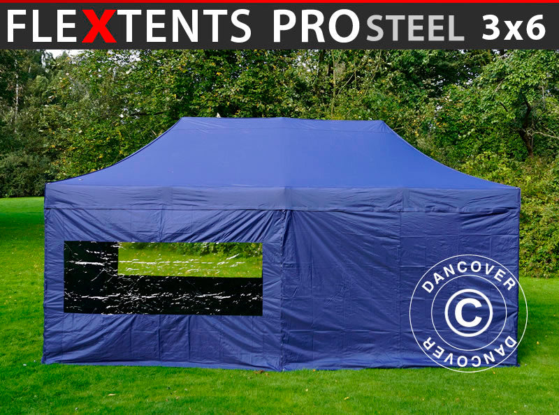 Flext. Pro Steel 3x6m DarkBlue Top+Frame+SWK YU+GL