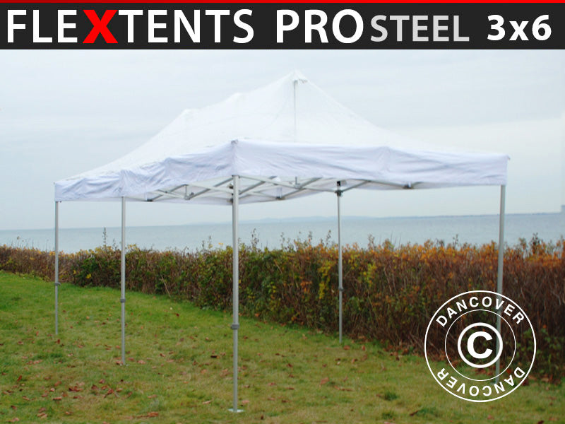 Quick-up telt FleXtents PRO Steel 3x6m Transparent