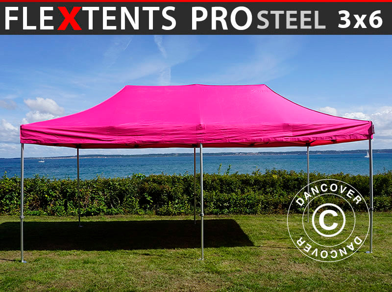 Quick-up telt FleXtents PRO Steel 3x6m Rosa