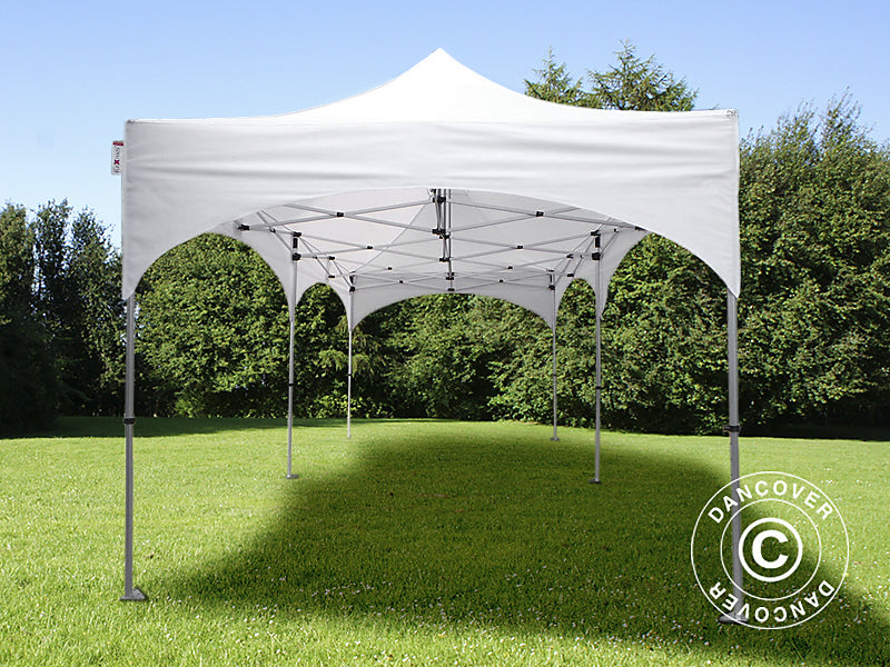 Quick-up telt FleXtents PRO Steel "Arched" 3x6m Hvit, inkl. 6 sider