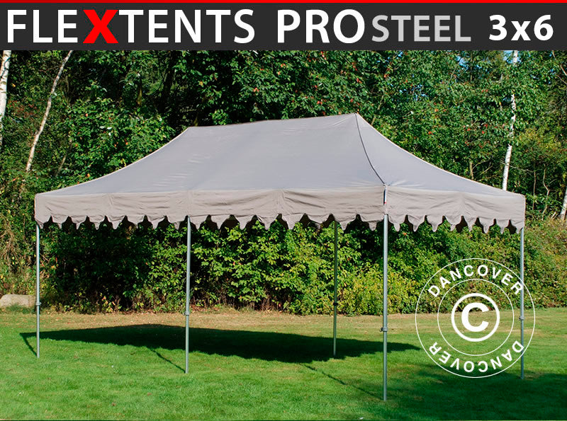 Quick-up telt FleXtents PRO Steel "Morocco" 3x6m Latte