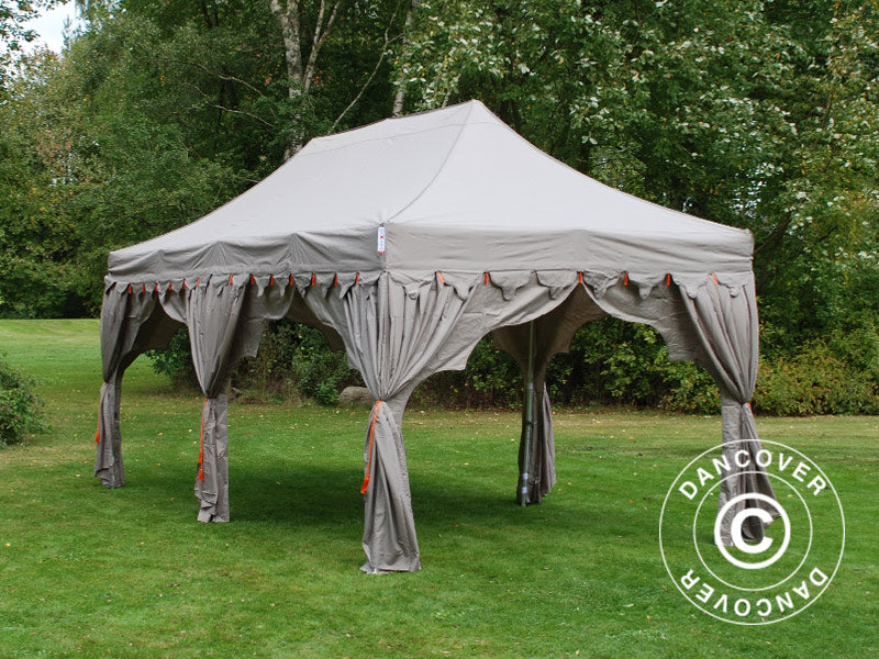 Quick-up telt FleXtents PRO Steel "Raj" 3x6m Latte/Oransje