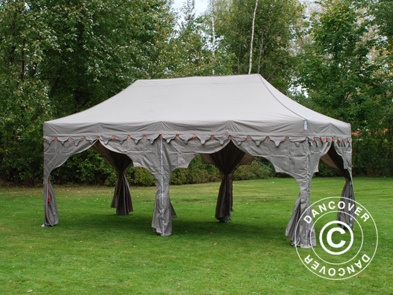 Quick-up telt FleXtents PRO Steel "Raj" 3x6m Latte/Oransje