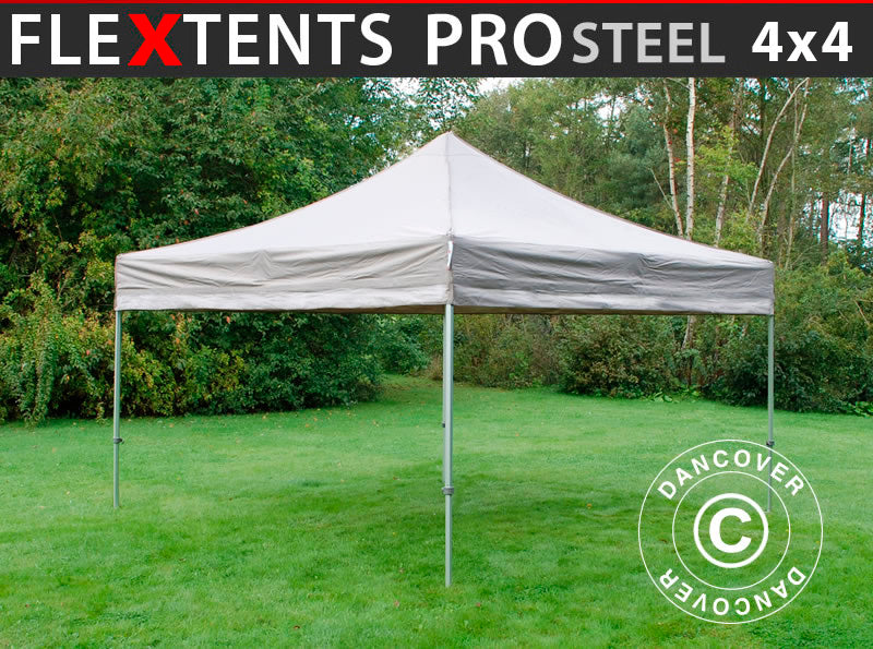 Quick-up telt FleXtents PRO Steel 4x4m Latte