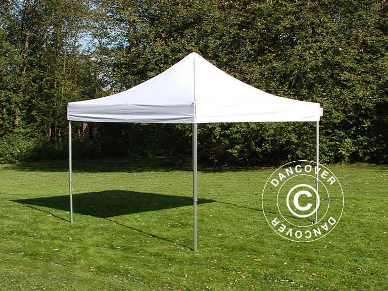Quick-up telt FleXtents PRO Steel 4x4m Hvit, Flammehemmende inkl. 4 sider