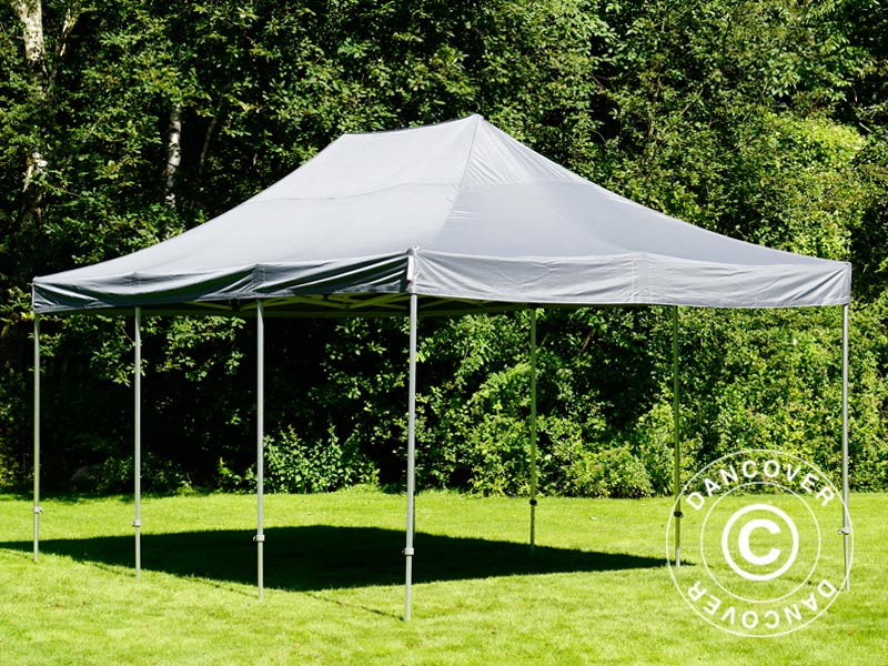 Quick-up telt FleXtents PRO Steel 4x6m Grå