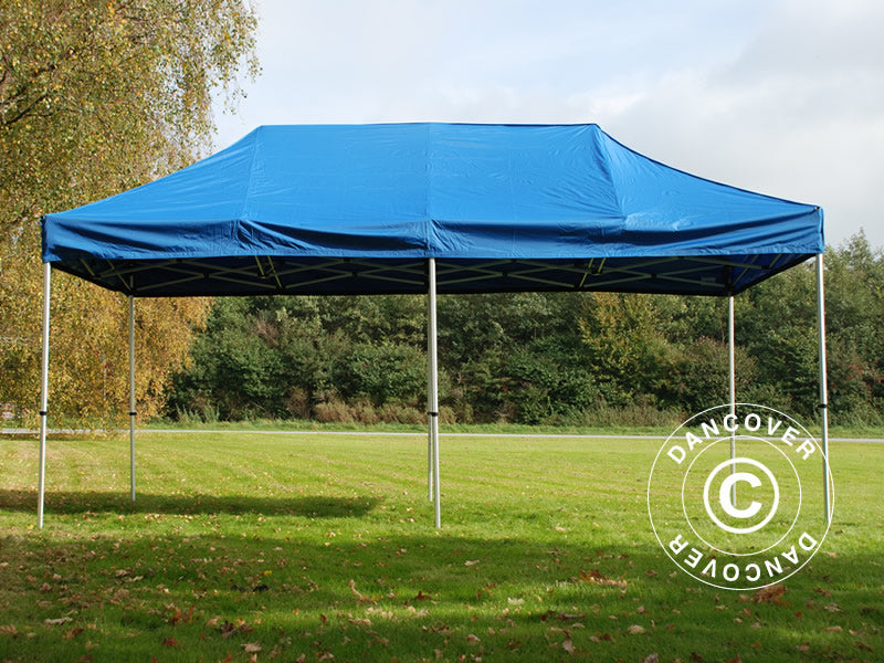Quick-up telt FleXtents PRO Steel 3x6m Blå, inkl. 6 sider