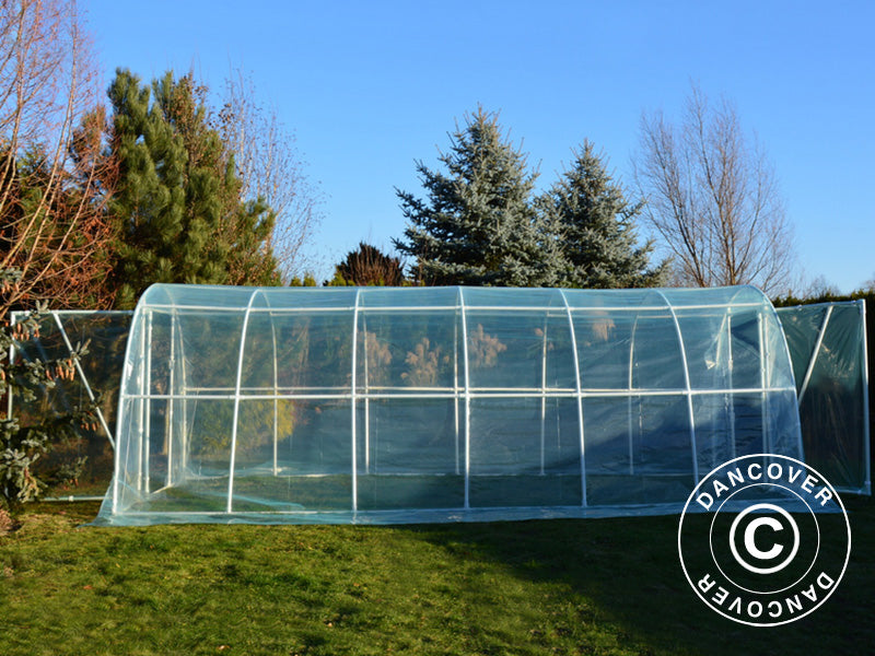 Polytunnel Drivhus 130, 3x6x2,1m, 18m², Transparent