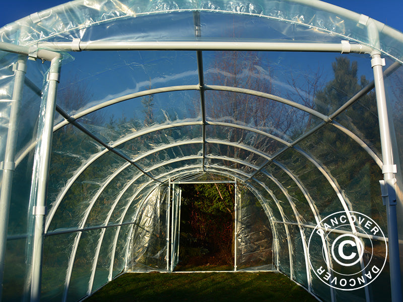 Polytunnel Drivhus 130, 3x6x2,1m, 18m², Transparent