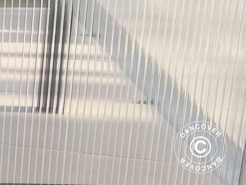 Minidrivhus kaldbenk 0,93m2, 0,93x1x0,38m, sølvfarget