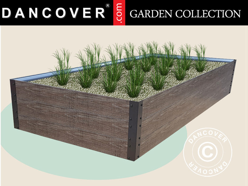 Høybed, 0,75x1,5x0,3m, Brun BARE 1 STK. IGJEN