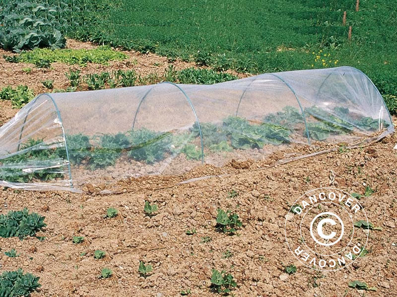 Polytunnel drivhus sett, 1,2x3x1,2m, Transparent