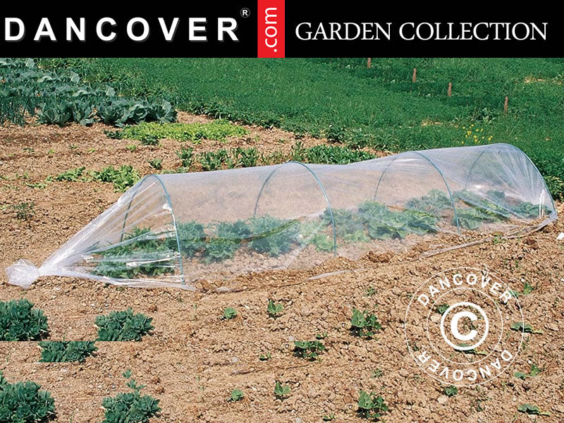 Polytunnel drivhus sett, 1,2x3x1,2m, Transparent
