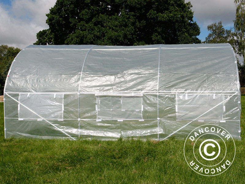 Polytunnel Drivhus 3x3x2m, 9m&sup2;, Transparent