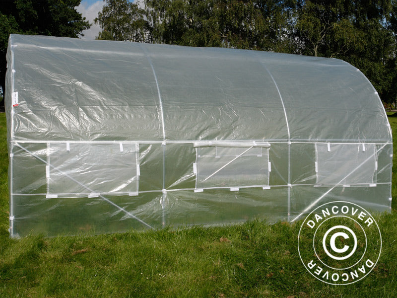 Polytunnel Drivhus 3x3x2m, 9m&sup2;, Transparent