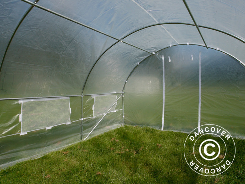 Polytunnel Drivhus 3x3x2m, 9m&sup2;, Transparent