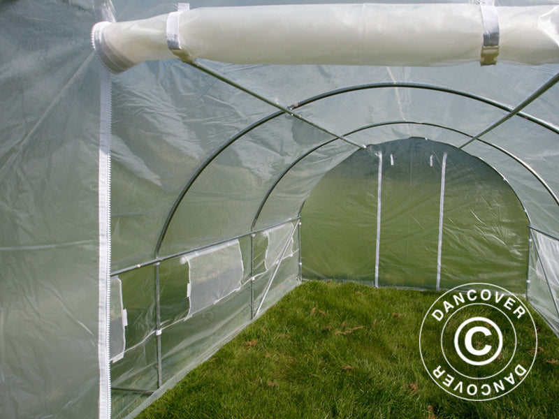 Polytunnel Drivhus 3x3x2m, 9m&sup2;, Transparent